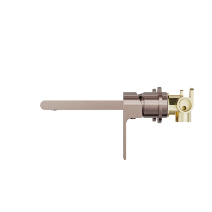 Nero Bianca Wall Basin/Bath Mixer Separate Back Plate 187mm  NR321510eBZ