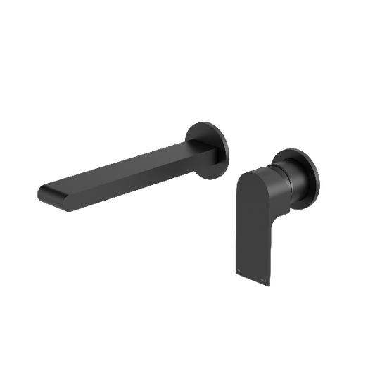 Nero Bianca Wall Basin/Bath Mixer Separate Back Plate 187mm  NR321510EMB