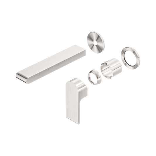 Bianca Wall Basin/Bath Mixer Separate Back Plate 187mm Trim Kits Only Brushed Nickel