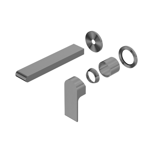 Bianca Wall Basin/Bath Mixer Separate Back Plate 187mm Trim Kits Only Gun Metal