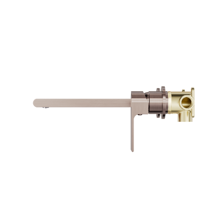 Nero Bianca Wall Basin/Bath Mixer Separate Back Plate 230mm  NR321510fBZ