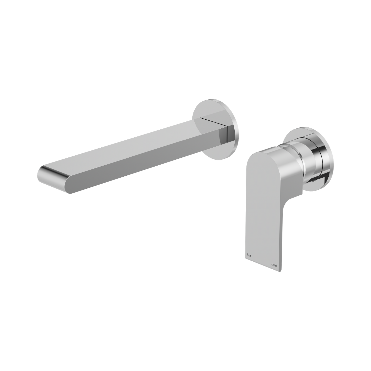 Bianca Wall Basin/Bath Mixer Separate Back Plate 230mm Chrome