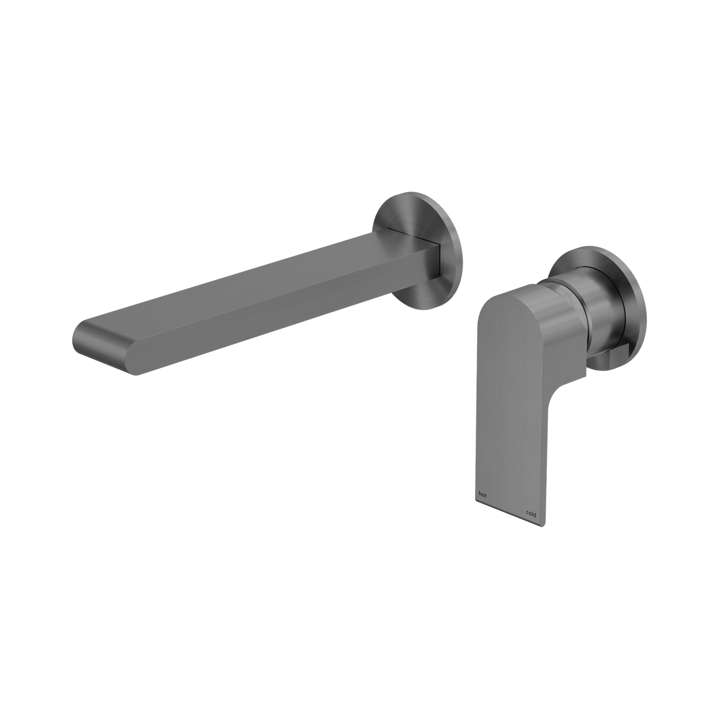 Bianca Wall Basin/Bath Mixer Separate Back Plate 230mm Gun Metal