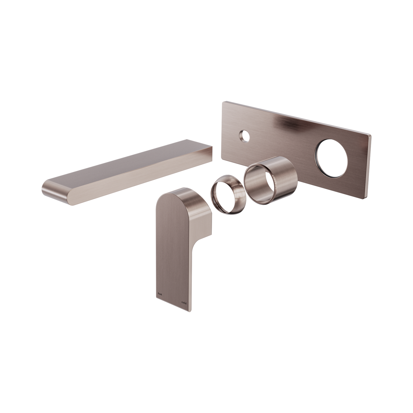 Bianca Wall Basin/Bath Mixer 187mm Trim Kits Only Brushed Bronze