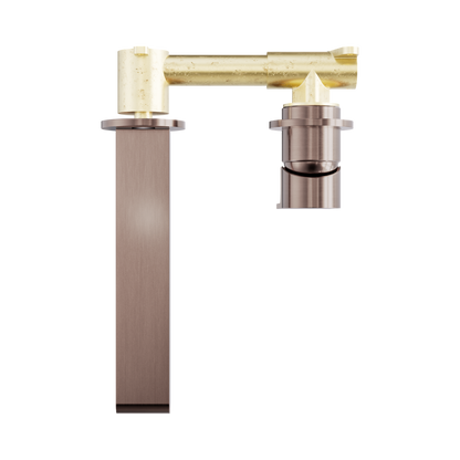Bianca Wall Basin/Bath Mixer Separate Back Plate 187mm Brushed Bronze
