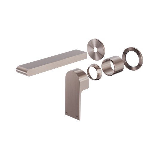 Bianca Wall Basin/Bath Mixer Separate Back Plate 187mm Trim Kits Only Brushed Bronze