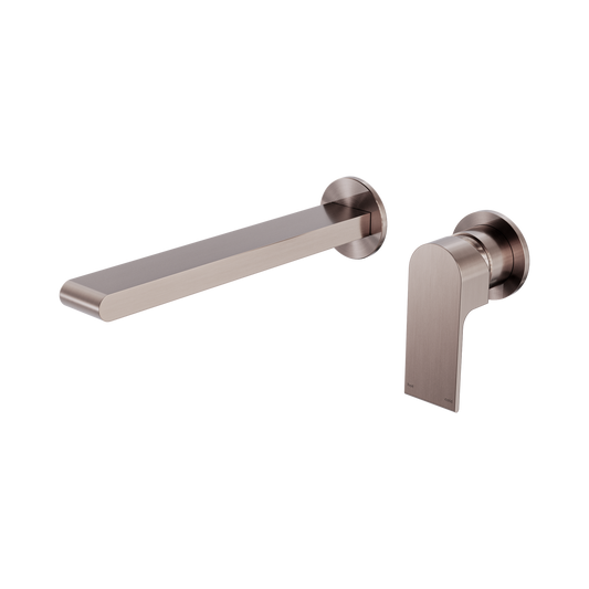 Bianca Wall Basin/Bath Mixer Separate Back Plate 230mm Brushed Bronze