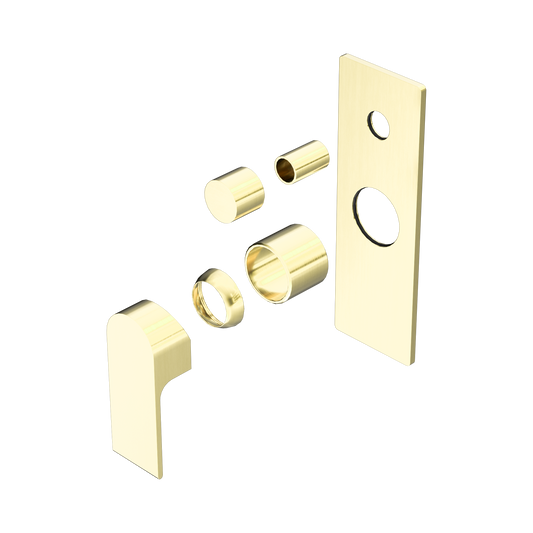 Bianca Shower Mixer With Diverter Trim Kits Only Brushed Gold
