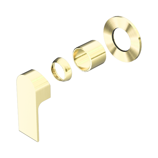 Bianca Shower Mixer 80mm Plate Trim Kits Only Brushed Gold