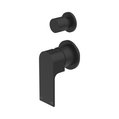 Nero Bianca Shower Mixer With Diverter Separate Backplate  NR321511GMB