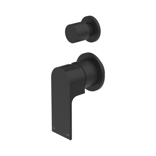Nero Bianca Shower Mixer With Diverter Separate Backplate  NR321511GMB