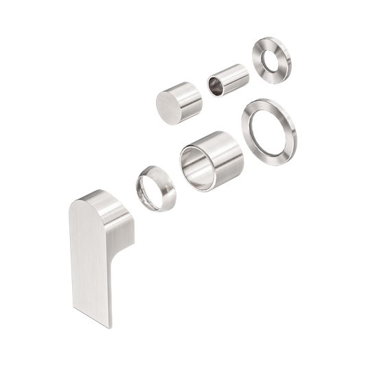 Bianca Shower Mixer With Diverter Separate Back Plate Trim Kits Only Brushed Nickel