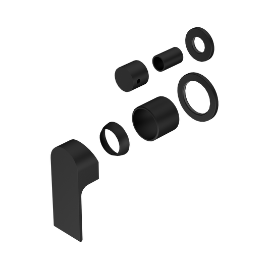 Bianca Shower Mixer With Diverter Separate Back Plate Trim Kits Only Matte Black