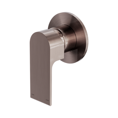 Bianca Shower Mixer 80mm Plate Brushed Bronze