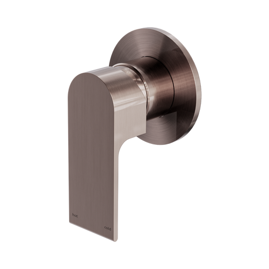 Bianca Shower Mixer 80mm Plate Brushed Bronze