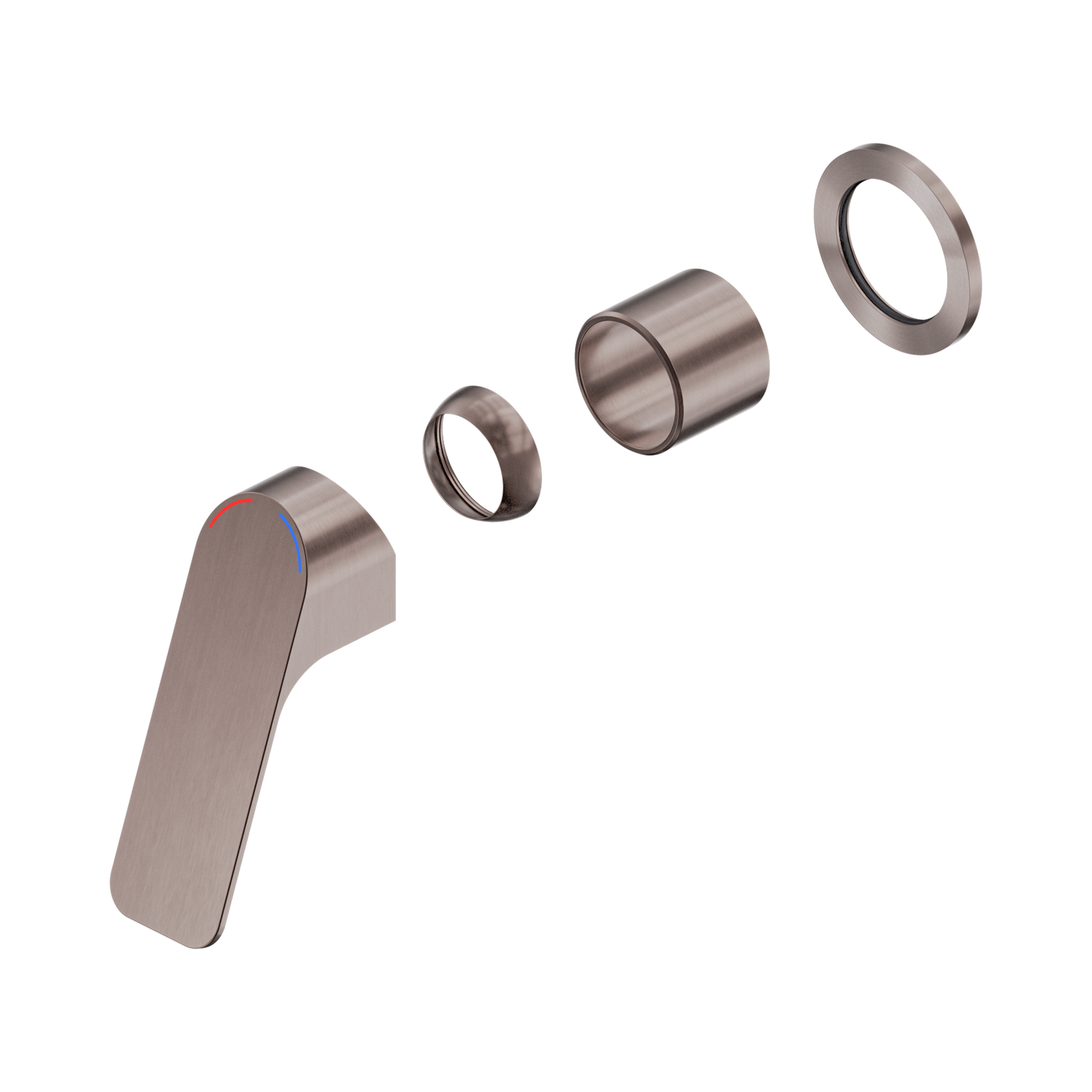 Bianca Care Shower Mixer 60mm Plate Trim Kits Only Brushed Bronze