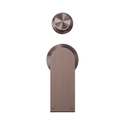 Bianca Shower Mixer With Diverter Separate Back Plate Brushed Bronze