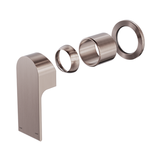 Bianca Shower Mixer 60mm Plate Trim Kits Only Brushed Bronze