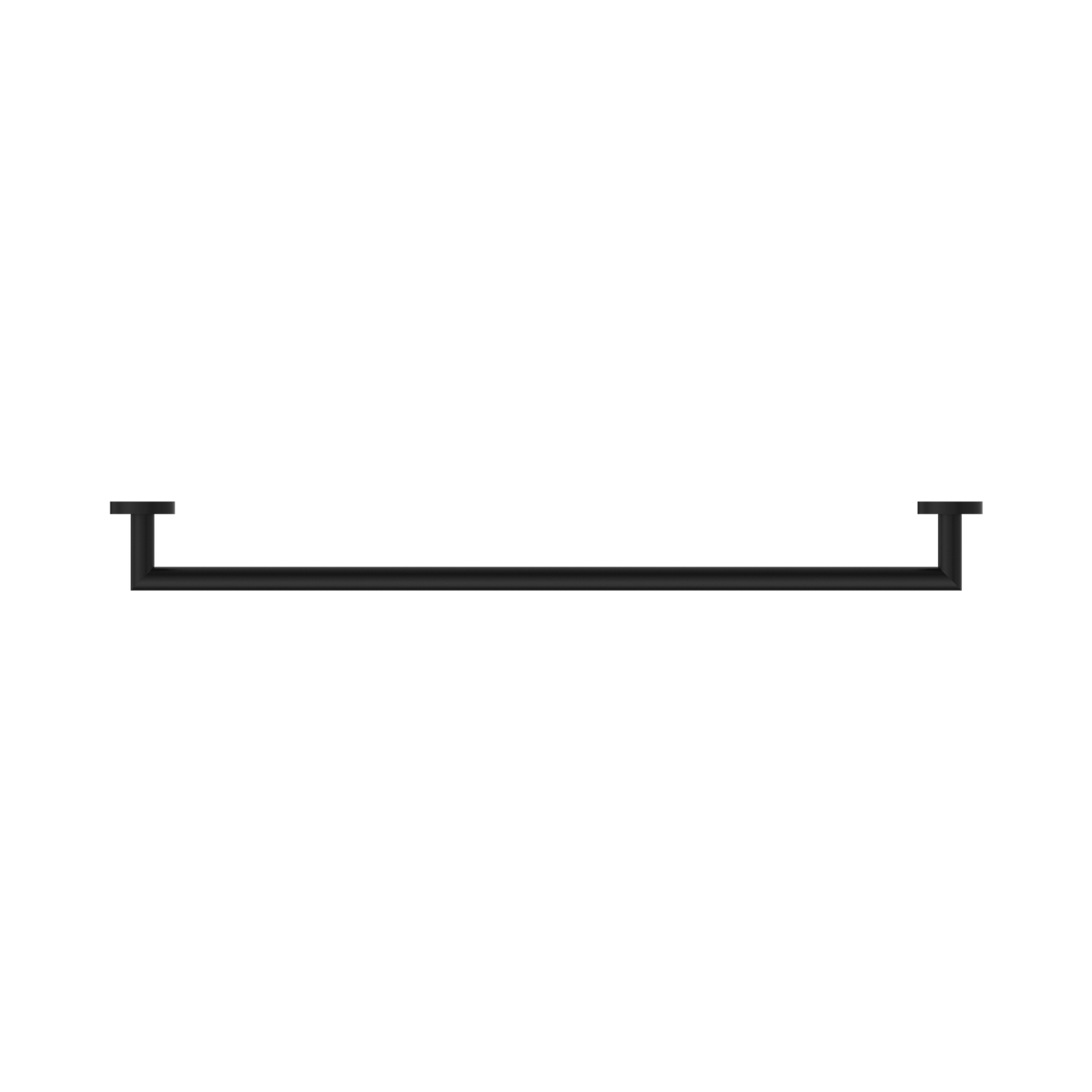 Dolce Single Towel Rail 700mm Matte Black