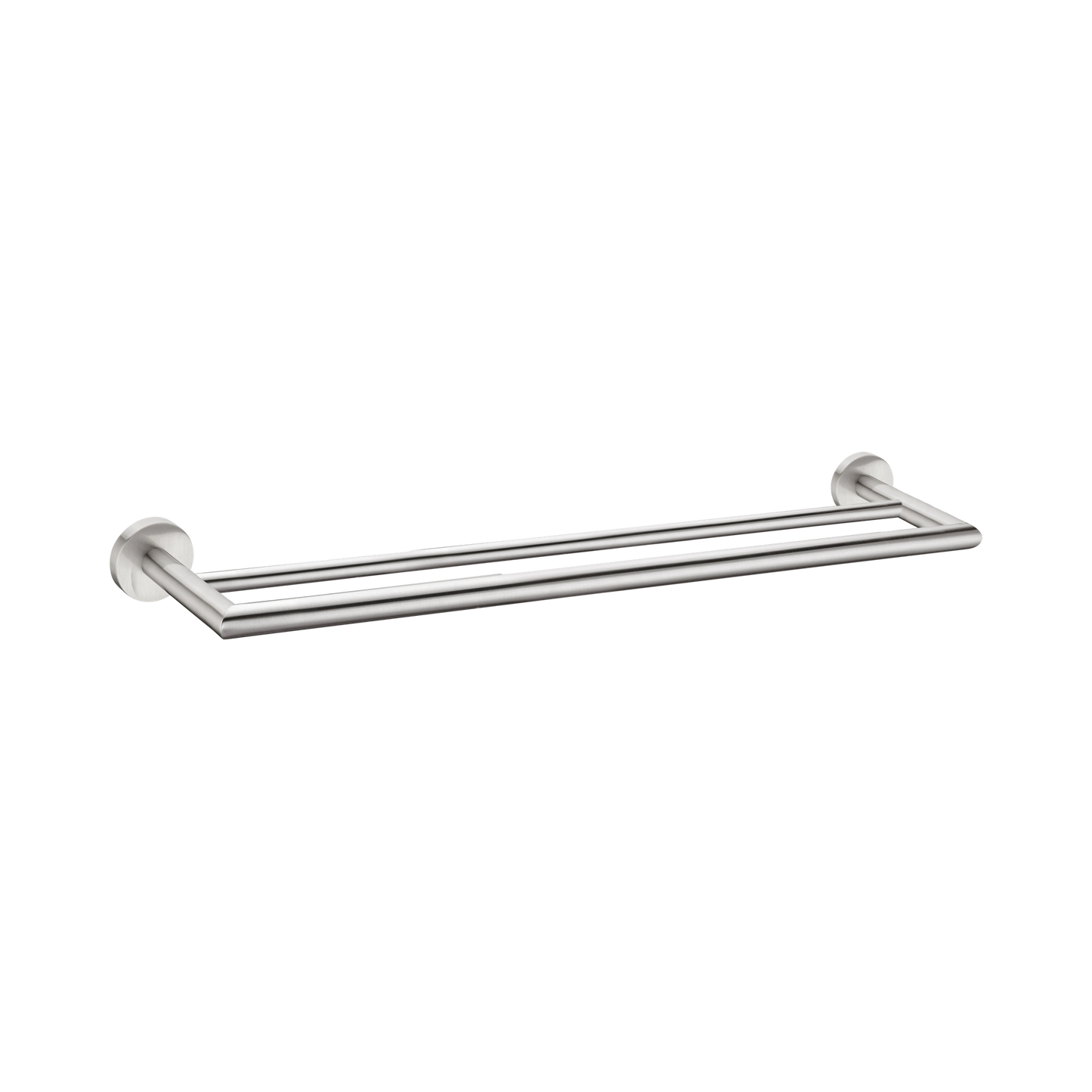 Dolce Double Towel Rail 700mm Brushed Nickel