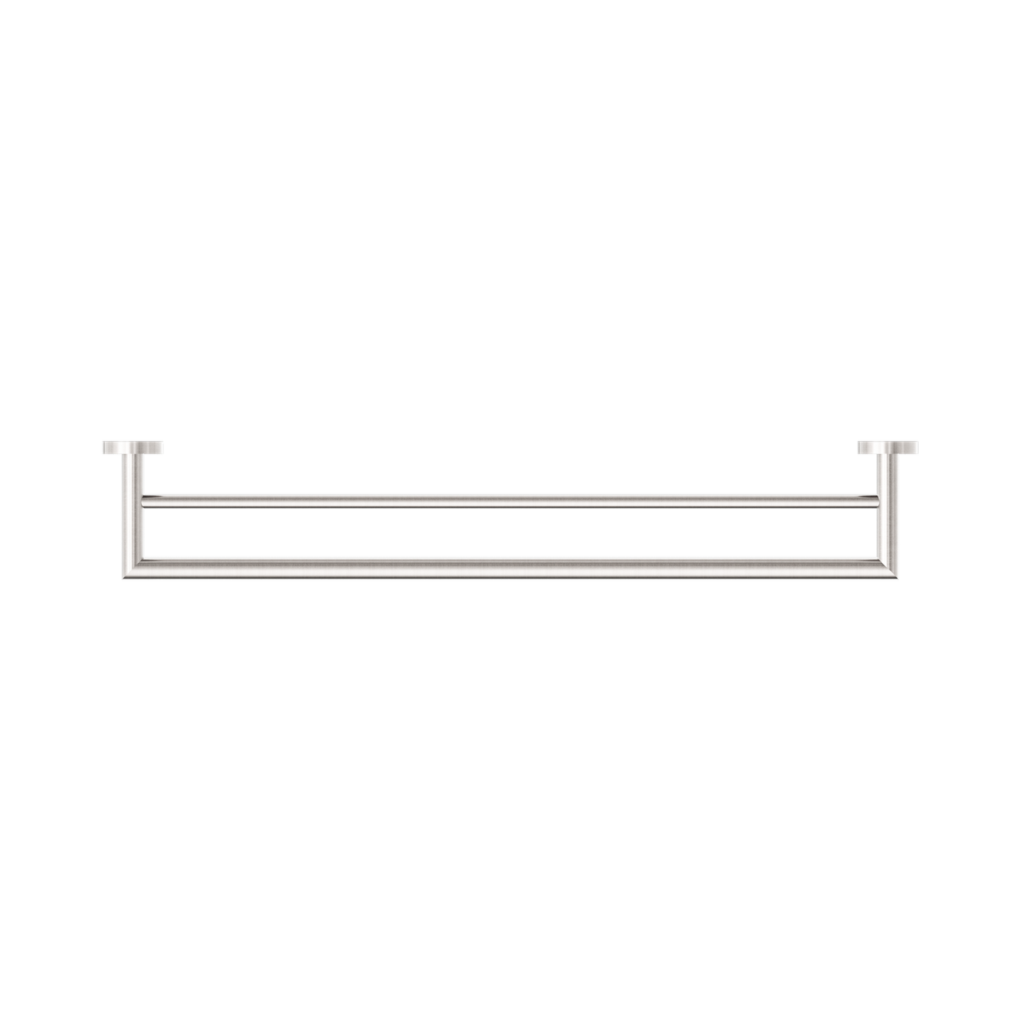 Dolce Double Towel Rail 700mm Brushed Nickel