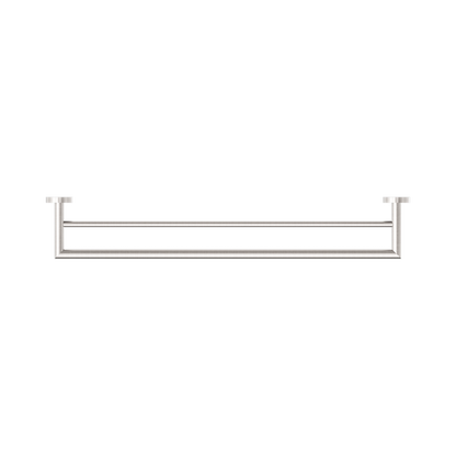 Dolce Double Towel Rail 700mm Brushed Nickel