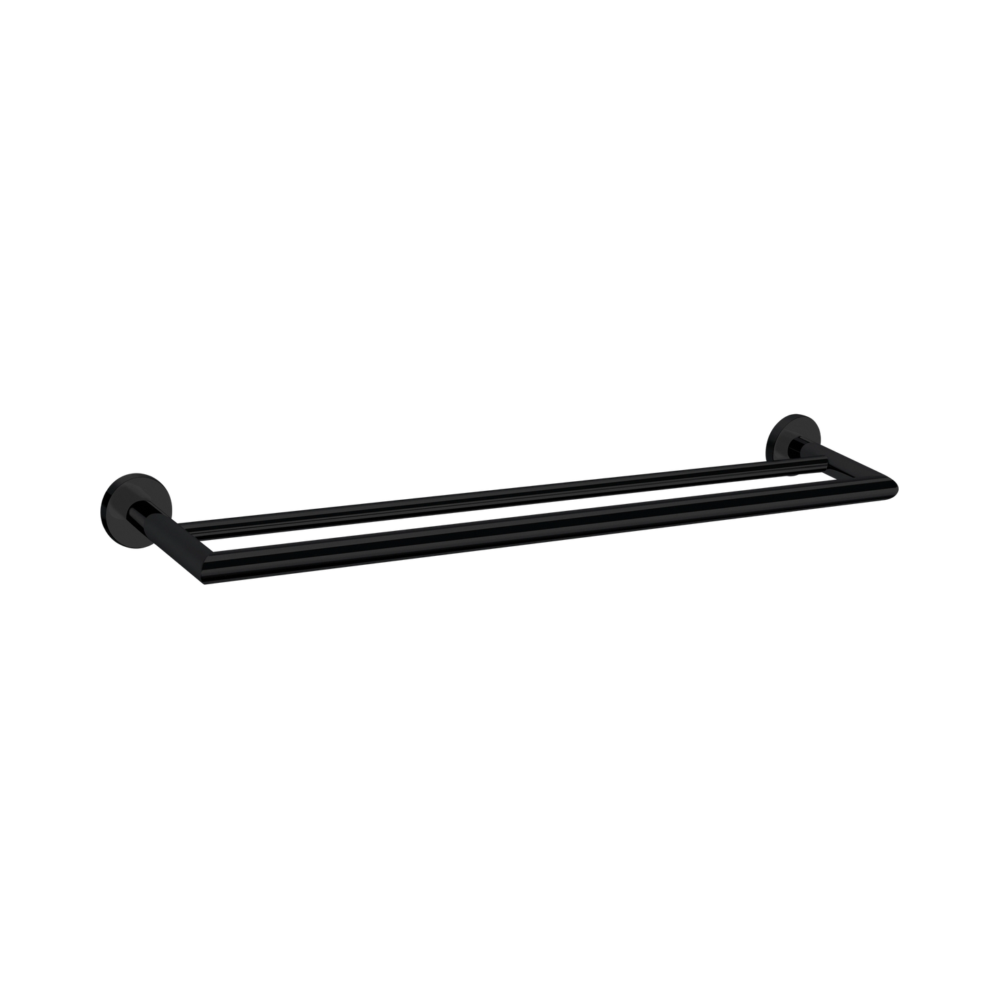 Dolce Double Towel Rail 700mm Matte Black