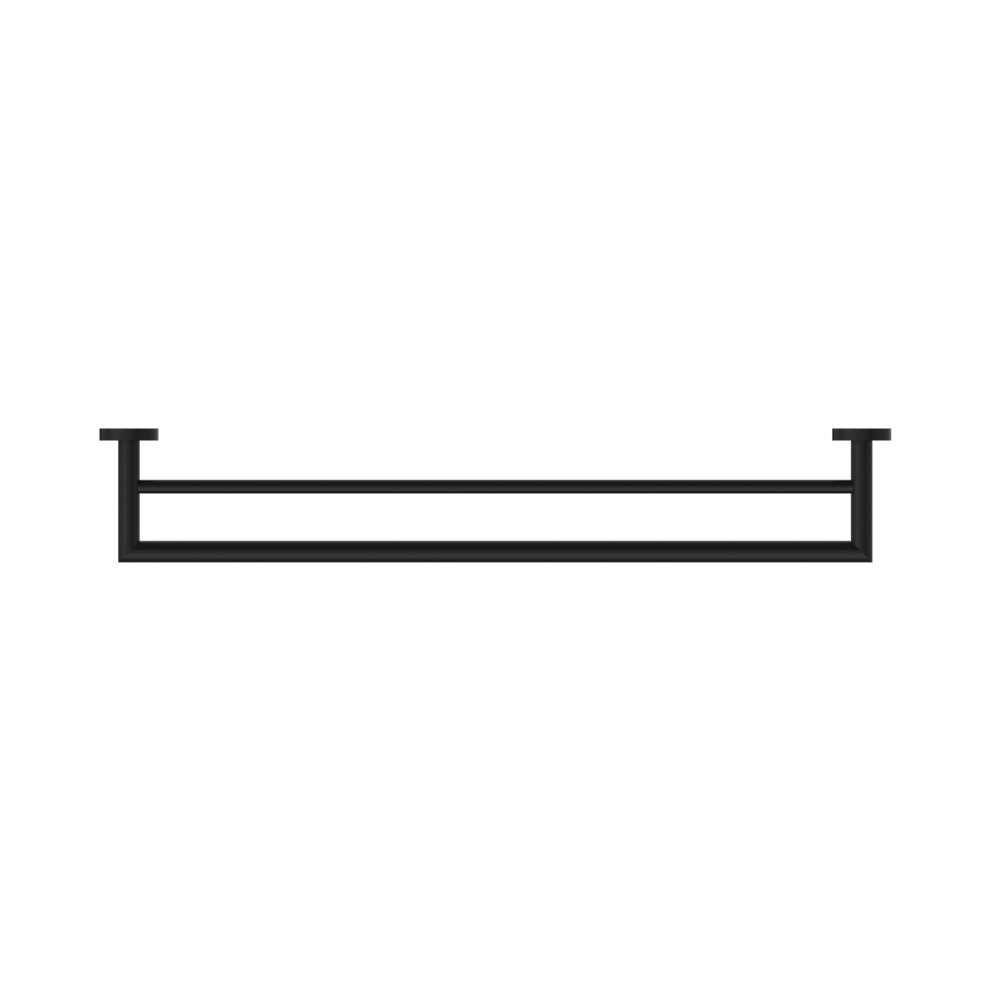 Dolce Double Towel Rail 700mm Matte Black