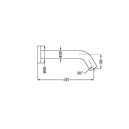 Nero Wall Basin Sensor Tap