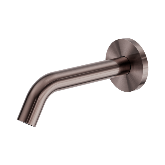 Mecca Wall-Mounted Sensor Tap with 80mm Wall Plate Brushed Bronze