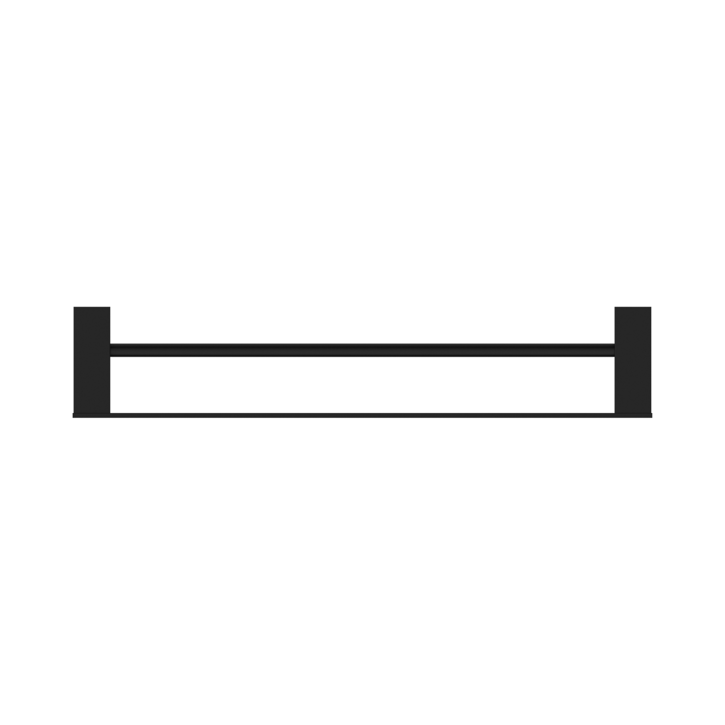 Celia Double Towel Rail 600mm Matte Black