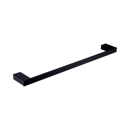 Celia Single Towel Rail 800mm Matte Black