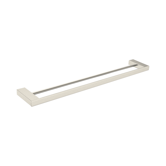 Celia Double Towel Rail 800mm Brushed Nickel