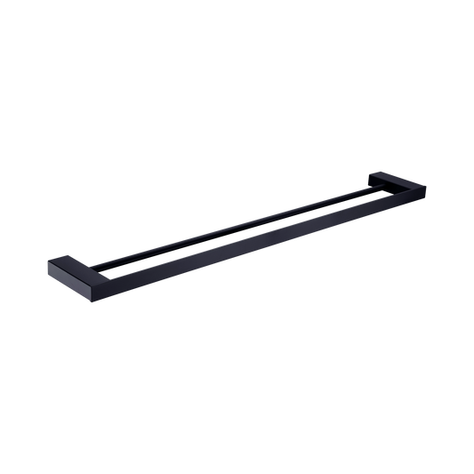 Celia Double Towel Rail 800mm Matte Black