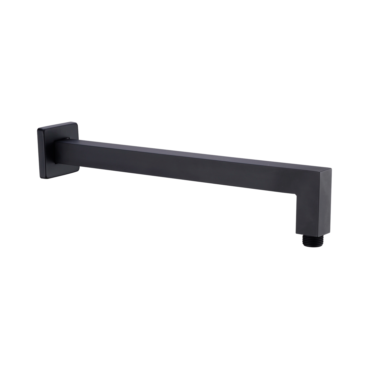 Square Shower Arm Matte Black