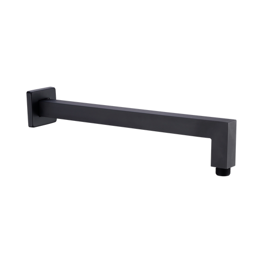 Square Shower Arm Matte Black