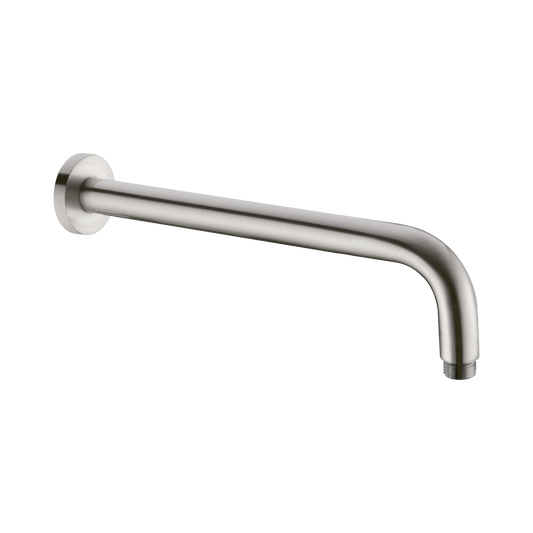 Round Shower Arm 330mm Length Brushed Nickel
