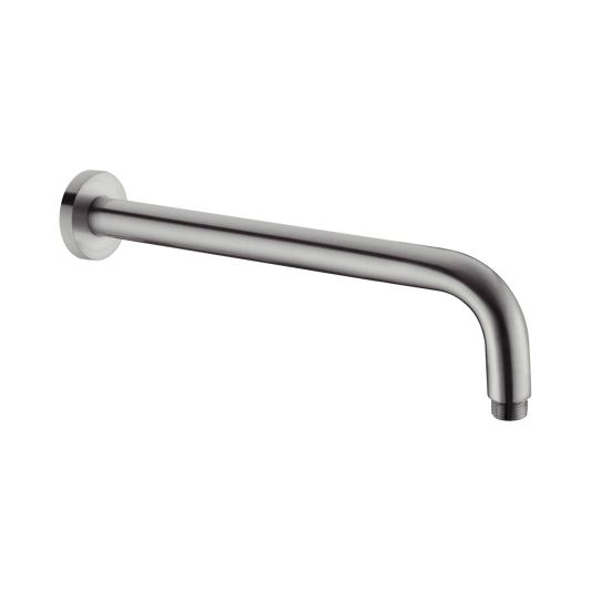 Round Shower Arm 500mm Length Gun Metal