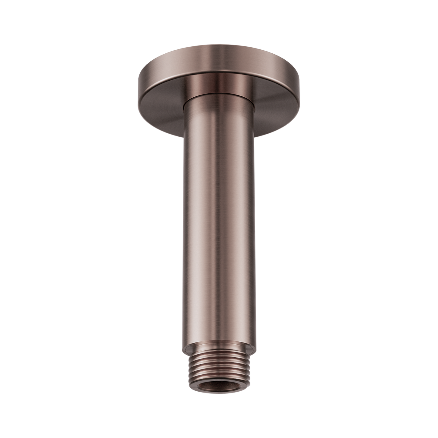 Round Ceiling Arm 100mm Length Brushed Bronze