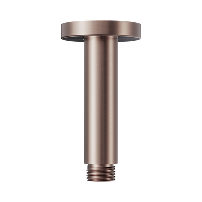 Round Ceiling Arm 100mm Length Brushed Bronze