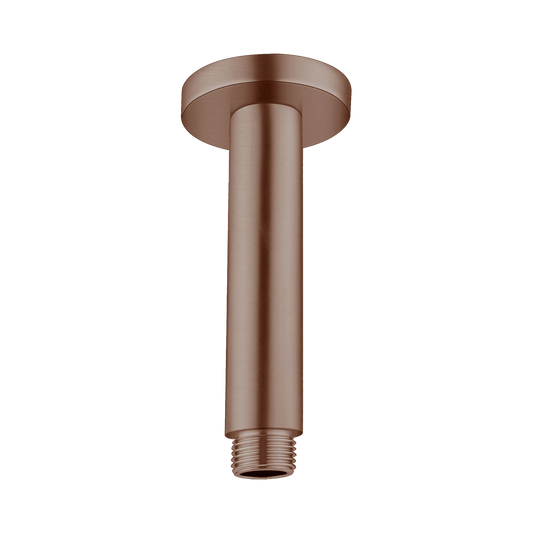 Round Ceiling Arm 150mm Length Brushed Bronze