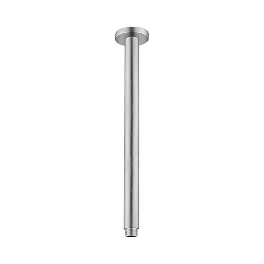 Round Ceiling Arm 300mm Length Brushed Nickel