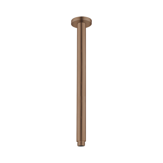 Round Ceiling Arm 300mm Length Brushed Bronze