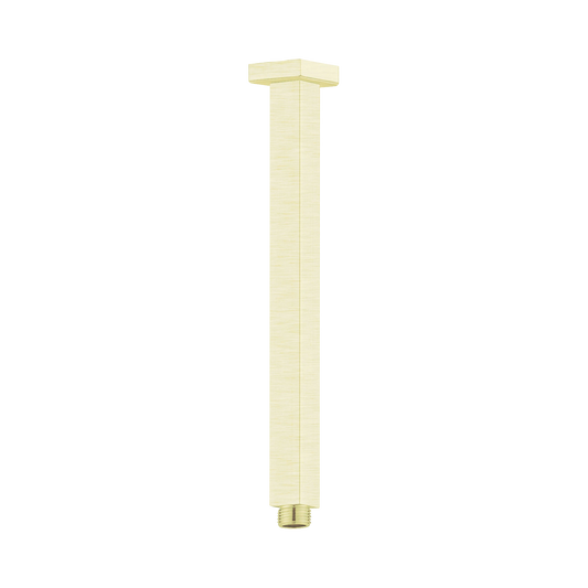 Square Ceiling Arm 300mm Length Brushed Gold