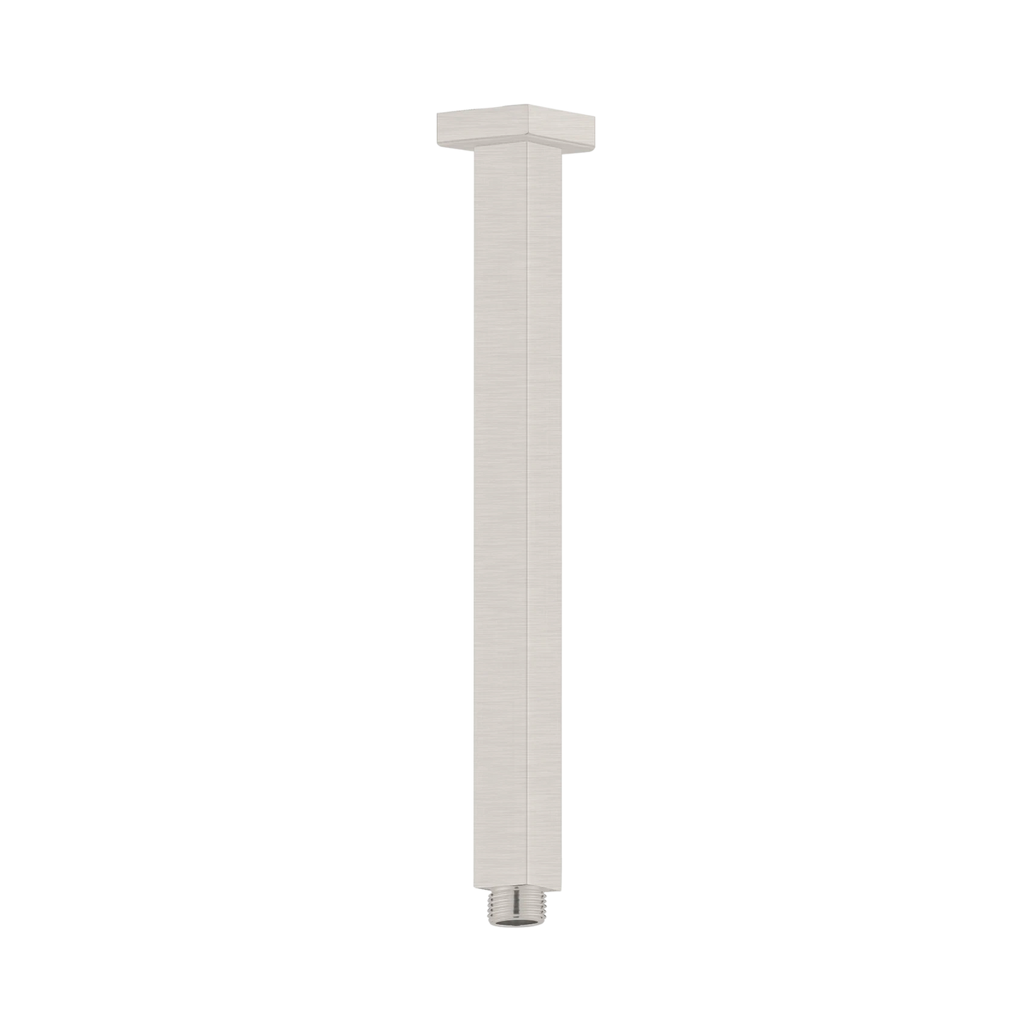 Square Ceiling Arm 300mm Length Brushed Nickel