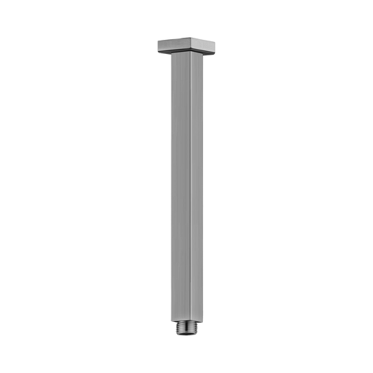 Square Ceiling Arm 300mm Length Gun Metal