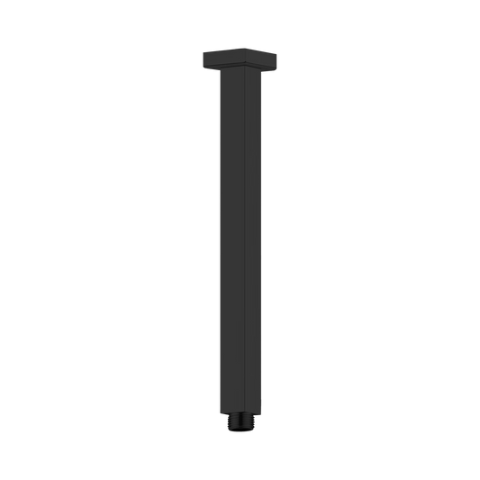 Square Ceiling Arm 450mm Length Matte Black