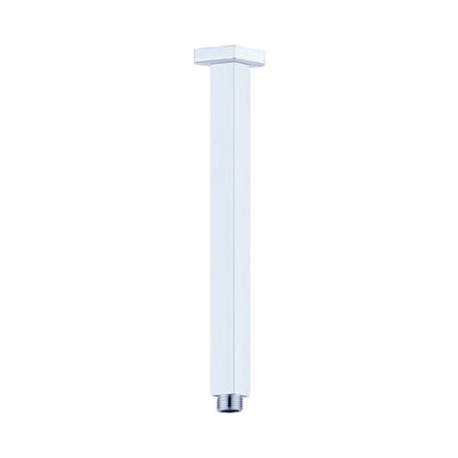 Nero Square Ceiling Mounted Shower Arms, Various Lengths Chrome