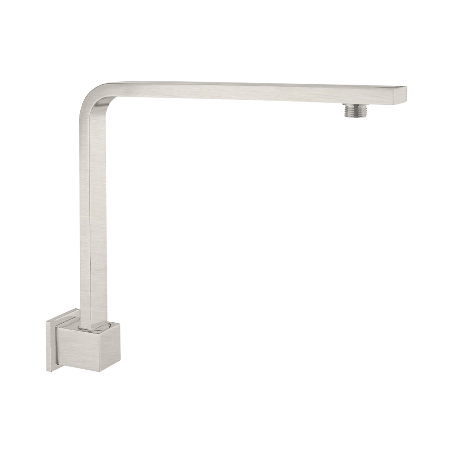 Square Swivel Shower Arm Brushed Nickel