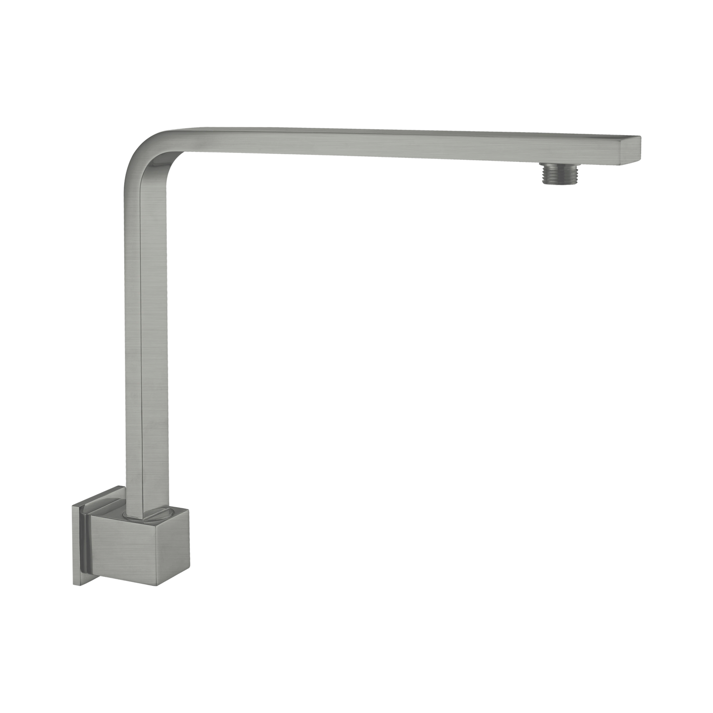 Square Swivel Shower Arm Gun Metal
